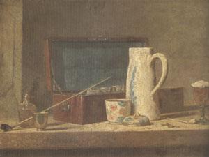 Jean Baptiste Simeon Chardin Smoking Kit with a Drinking Pot (mk05) oil painting image